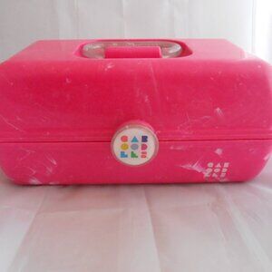 Caboodles Makeup Case, Pink/White Swirl, #CAB56262F, w/ Tray, Mirror, Storage